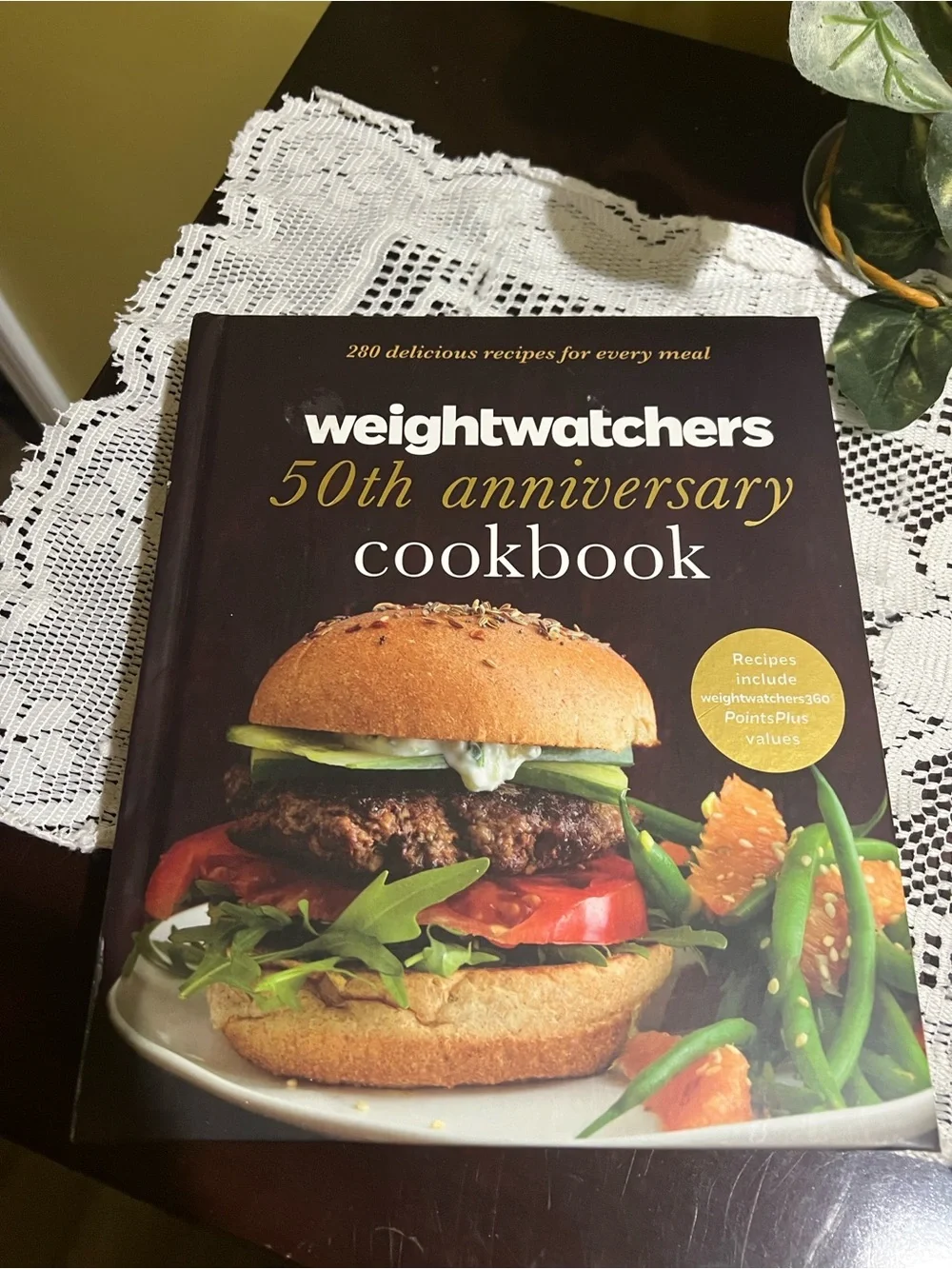 Hardcover Weight Watchers 50th Anniversary Cookbook - Brown Cover